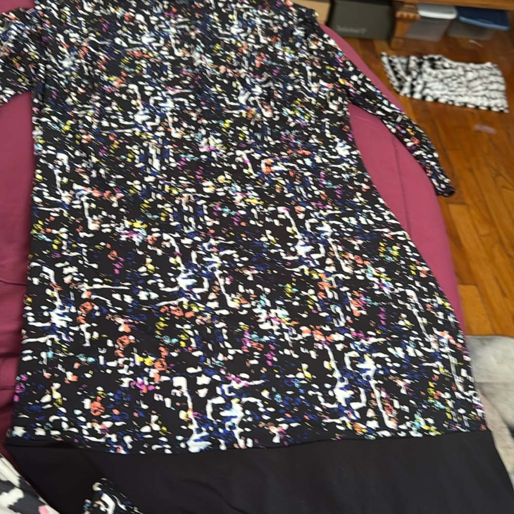 Multi color pull on dress